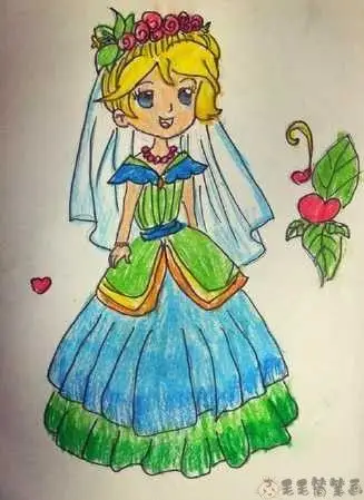 8一9岁最美丽公主的画