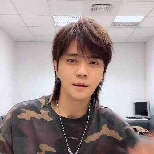 罗志祥同款刘海h男套全头长发狼尾头假发男士全头套帅气鲻鱼头发