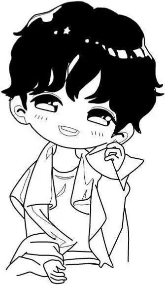 蔡徐坤的q版简笔画教程