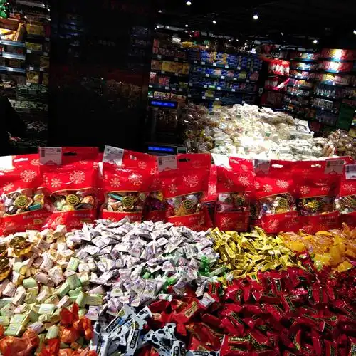 荆州新天地店休闲散称糖果陈列