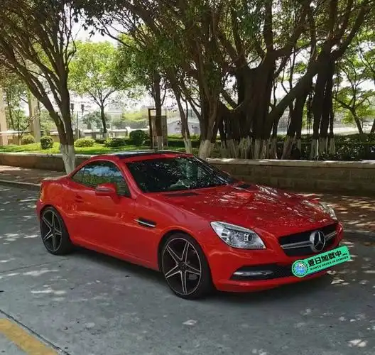 夏天来袭把妹神车12年奔驰slk硬顶敞篷2门跑车多功能