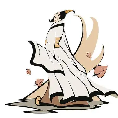 屈原卡通手绘 ai