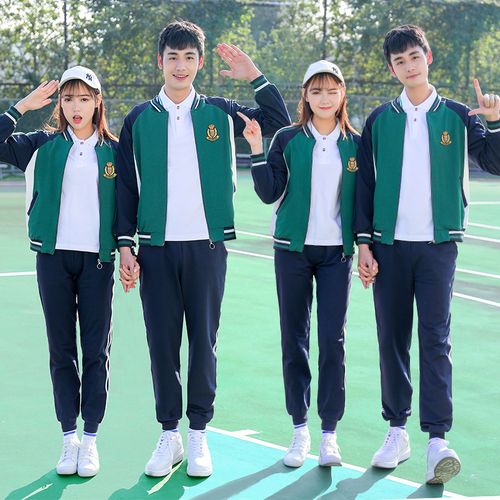 校服套装中学生班服学院风高中生秋季初中生小学生加绒运动装856