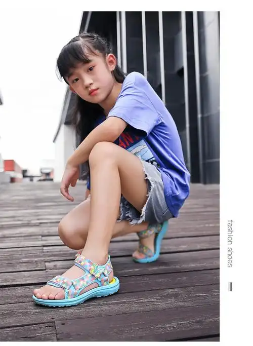 凉鞋女童夏季儿童凉鞋小女孩沙滩鞋公主鞋小学生中大童鞋子oothc1520