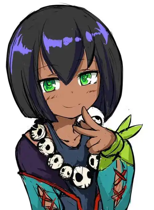 黑色皮肤- 动漫人物-萌百科网