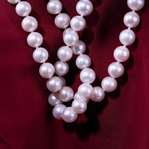 古思天然真珍珠项链淡水送妈妈婆婆老年人生日礼物女清仓正品品牌