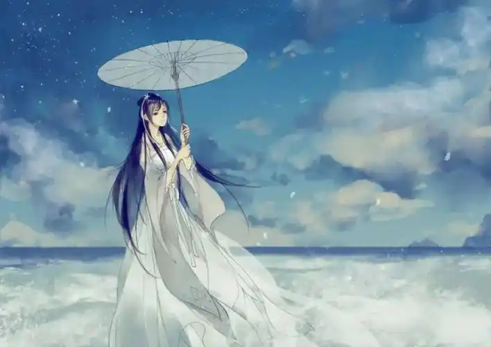 蓝色系古风|身是红尘雨中客,愿有执伞并肩人 橙池未蓝crystal