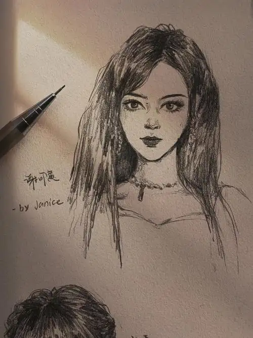 速写小头像练习~有些还是画得不够像#刘雨昕  #虞书欣  #许佳琪
