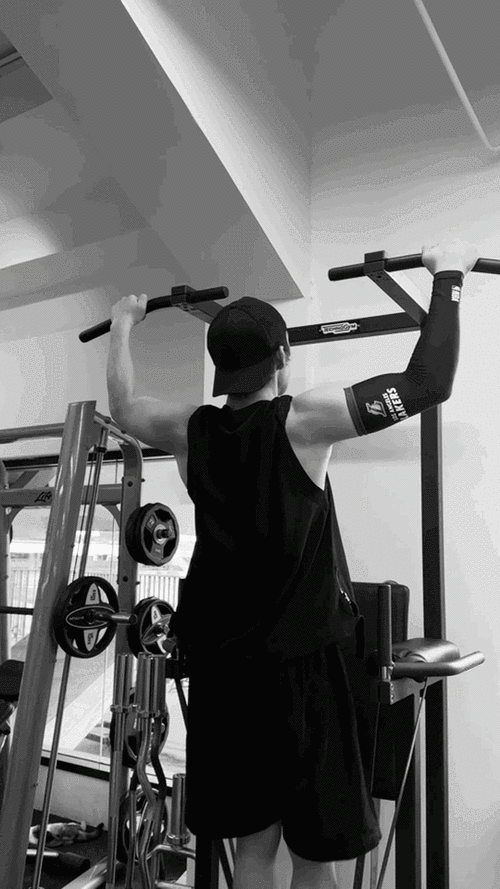 卧槽…这引体向上的是张彬彬啊彬子啥时候偷偷练的这么好了,这肌肉