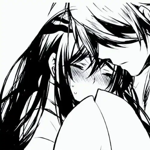 黑白动漫情侣头像  - 清茶鲨鱼 - 抖音