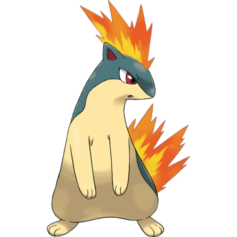 神奇宝贝火岩鼠简笔画