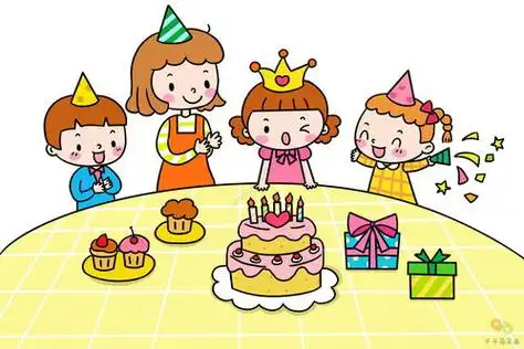 过生日简笔画宝宝过生日简笔画过生日怎么画儿童生日简笔画图片关于过