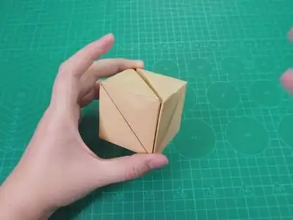 好玩的减压益智折纸玩具,造型百变立方体!#折纸 #手工 #益智玩具