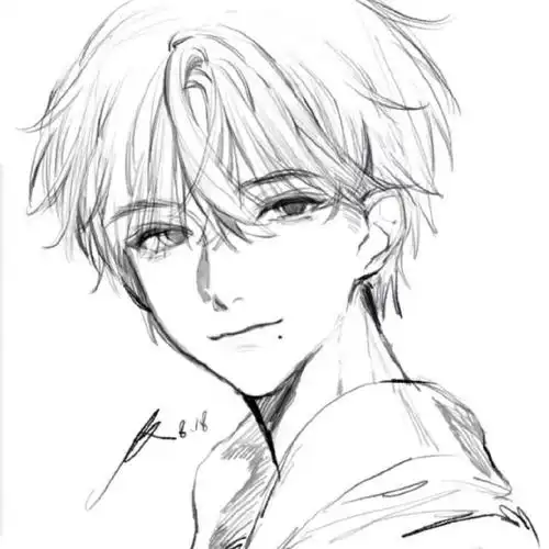 黑白动漫323032333635男生头像#动漫帅哥壁纸##二次元