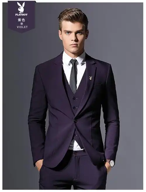 花花公子官方旗舰正品小西装男休闲新款单西韩版修身潮流职业正装外套