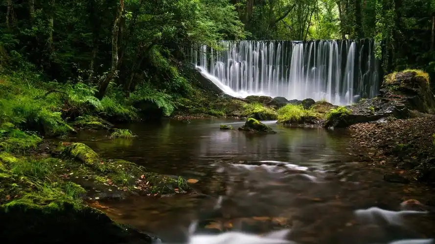 自然山水小瀑布超清精选高清图片