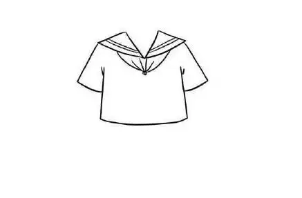 校服怎么画_校服简笔画画法步骤教程