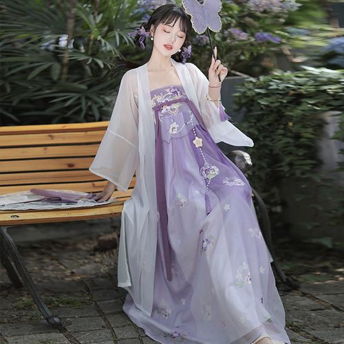 琉夏原创汉服女中国风改良日常汉元素吊带裙超仙气古风连衣裙春夏