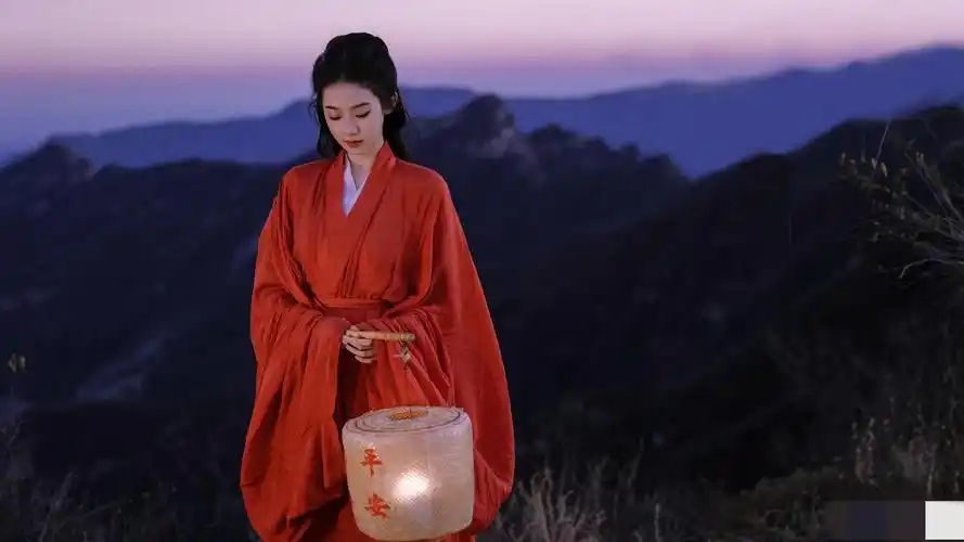 张艺凡红衣古风造型写真,清冷飘逸,灵动仙气__财经头条