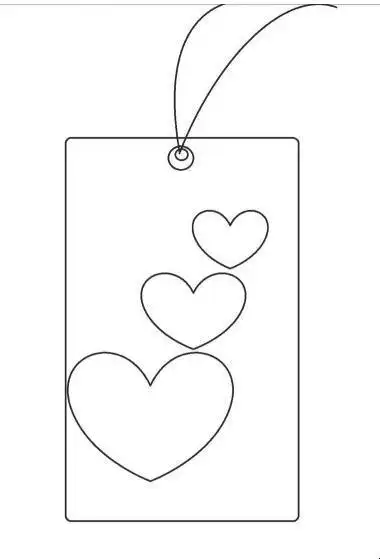 爱心书签简笔画怎么画