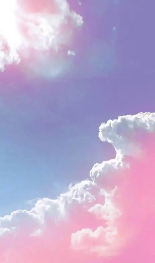 北京粉蓝色天空