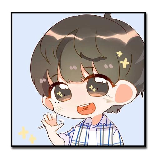 王源爱豆q版拟人卡通动漫diy数字油画高颜值手绘涂鸦礼物装饰挂画