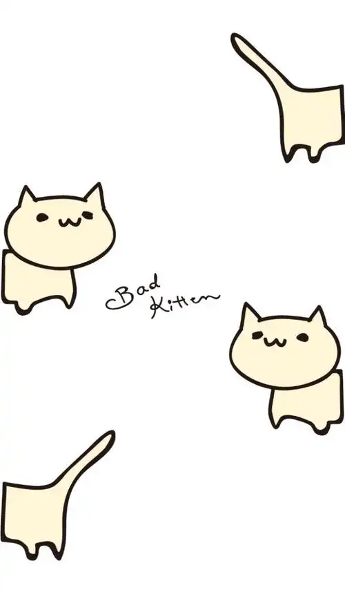 可爱 简单 插画 萌物 小清新 平铺壁纸#可爱壁纸"