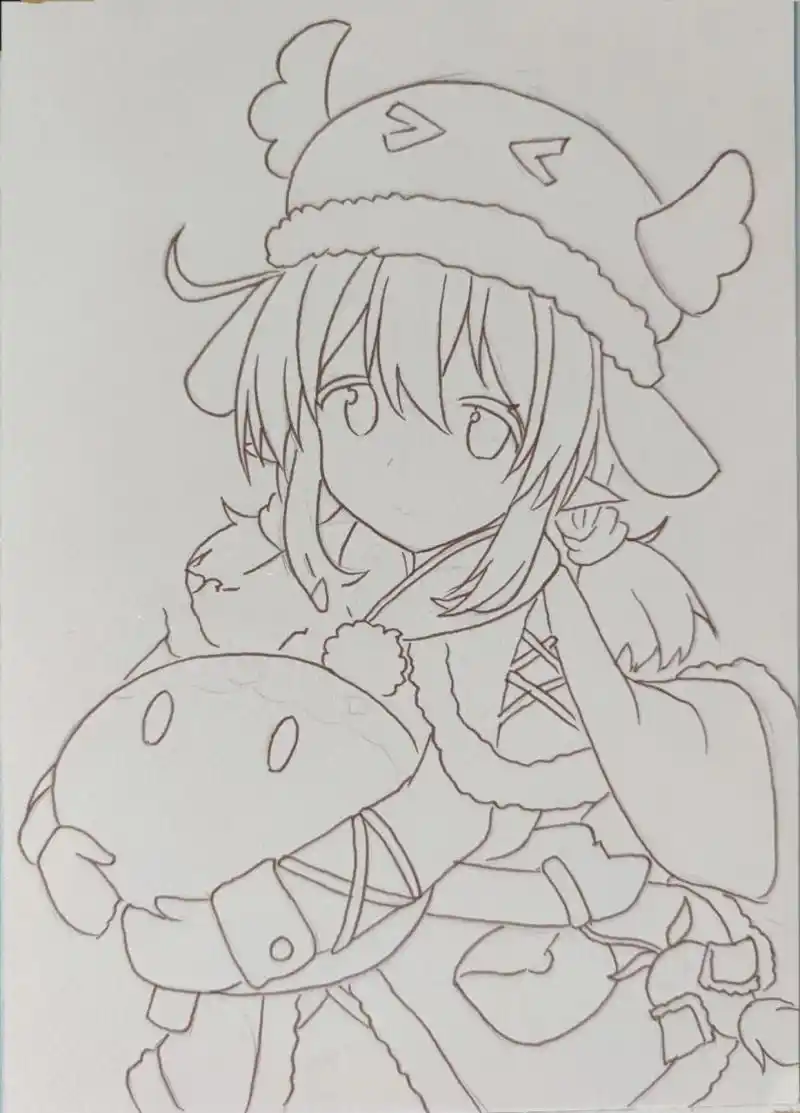 96二次元动漫人物手绘 | 图片过程 色号在上一篇笔记上.