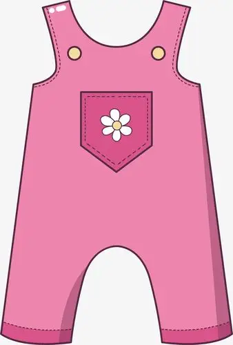 关键词 : 矢量图,裤子,背带裤,粉色,卡通,兜兜,小花,可爱