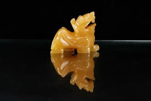 风水工艺品摆件批发天然玉石米黄玉招财貔貅阵聚宝盆风水玉摆件