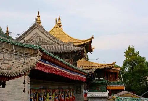 进入大金瓦殿内,迎面矗立着12.