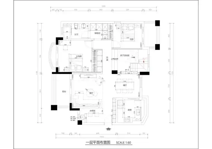 200平普通住宅户型图