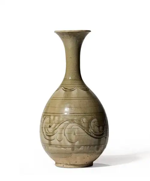 耀州窑划花玉壶春瓶-观古—瓷器珍玩工艺品-雅昌拍卖