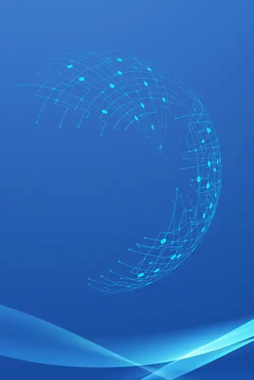 科技感商务线条蓝色广告免抠素材免费下载_觅元素51yuansu.com