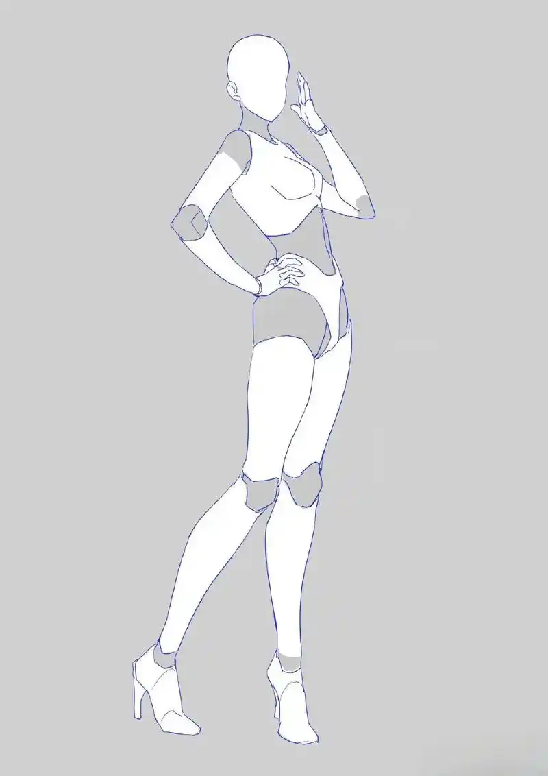 人体动态参考#二次元 #板绘 #一起学画画 #画渣日常 #二 - 抖音