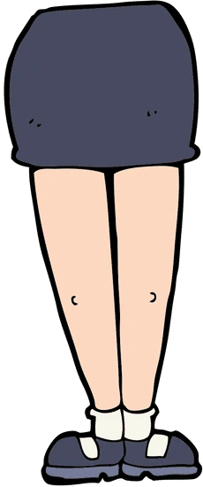 卡通女性腿素材 - canva可画