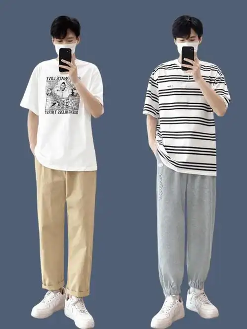 170男生夏季穿搭干净清爽:简约少年感穿搭