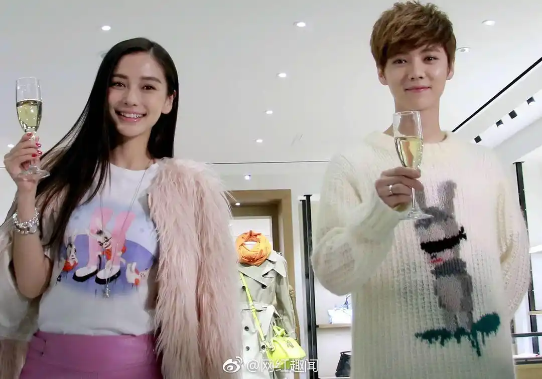 angelababy和鹿晗的各种合影,俩人颜值可真高啊.