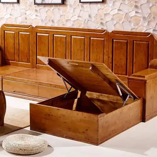 沙发简约抽屉入户包入户箱体储物客厅实木沙发