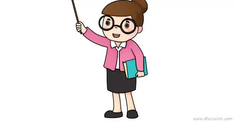老师儿童画怎么画老师简笔画图片
