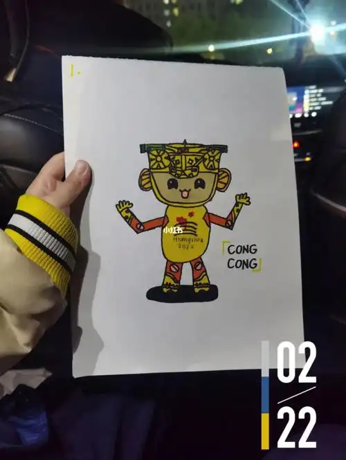 今日美术课上简笔琮琮