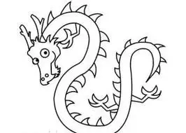 龙简笔画 龙简笔画霸气 - 水彩迷