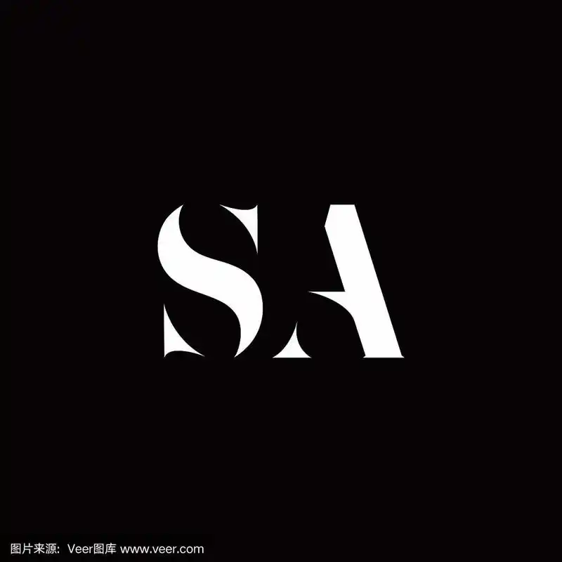sa标志字母初始标志设计模板