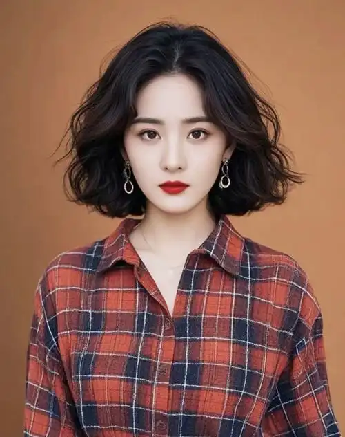 中分发型的复古韵味