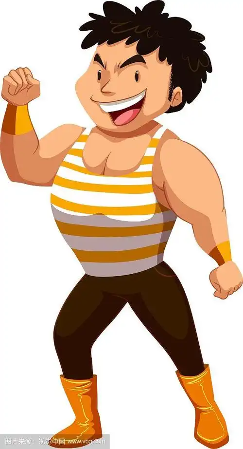 展示肌肉的壮汉