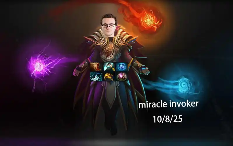 【dota2】奇迹哥疯狂复健? miracle 中单卡尔(祈求者) 第一视角 7.32e
