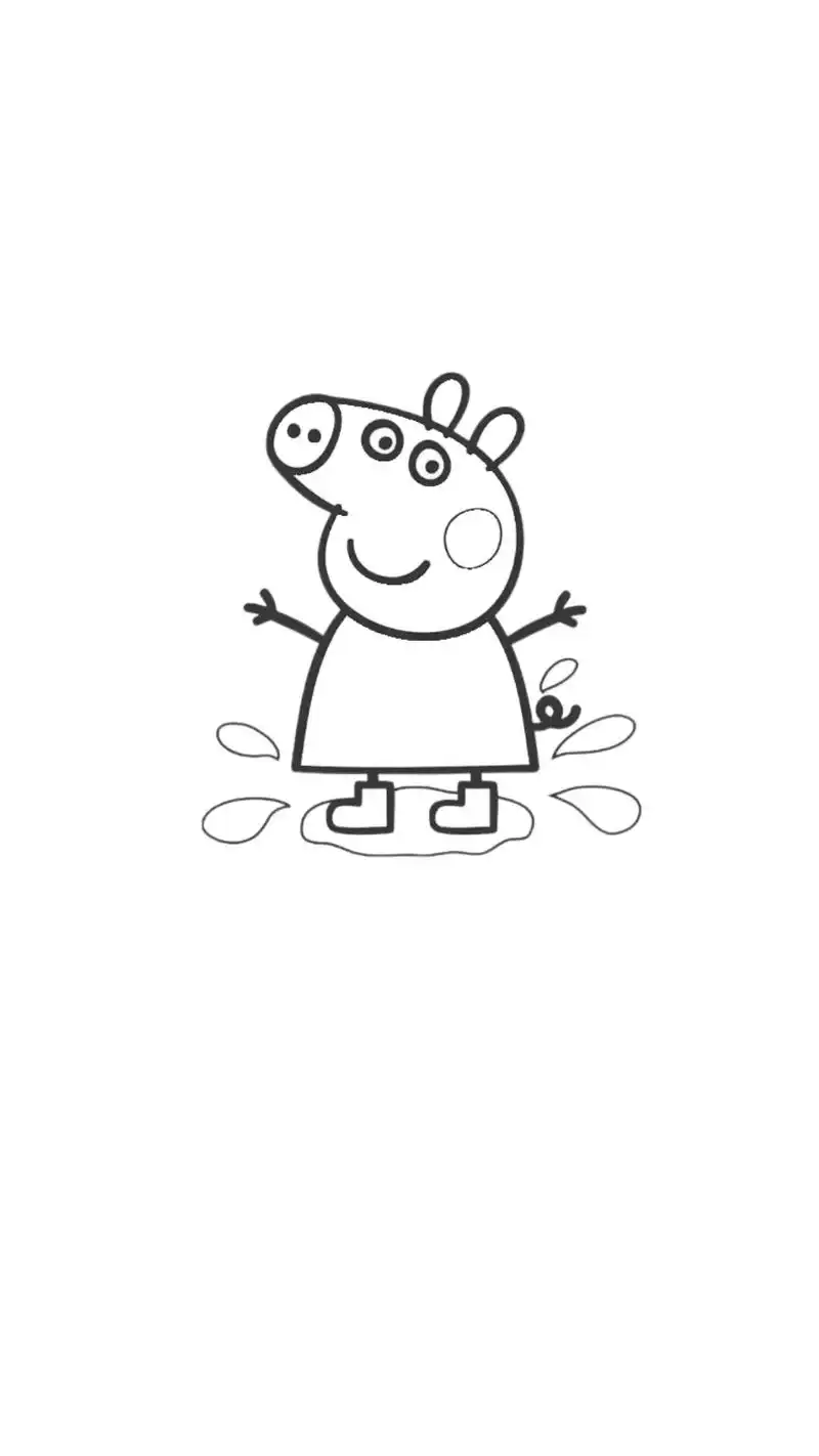 小猪佩奇简笔画