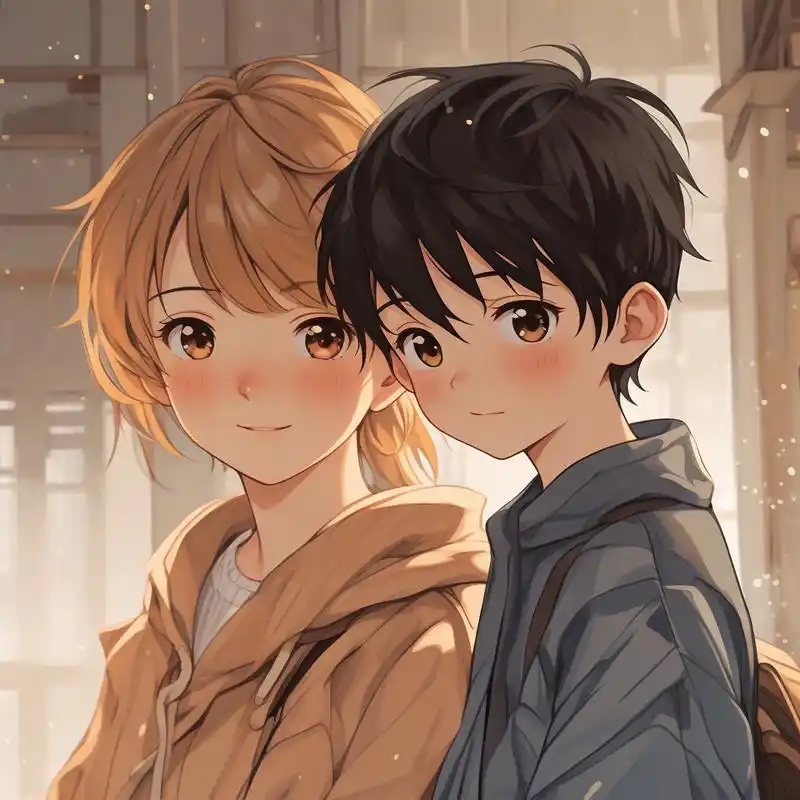 动漫迷们注意啦!90 这组姐弟头像是不是超级有爱呢?