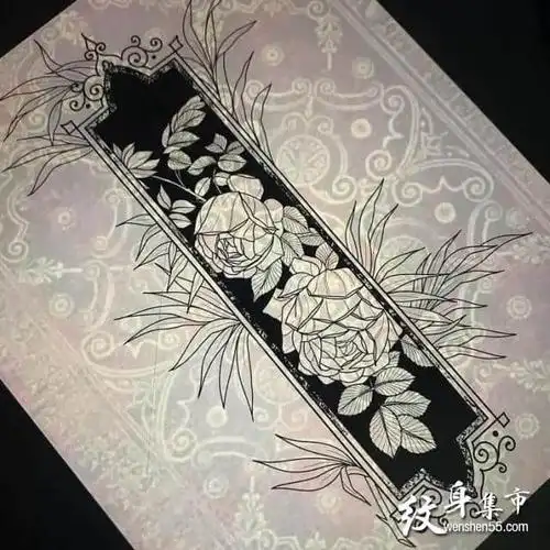 臂环纹身臂环纹身手稿图案史上最全臂环手稿