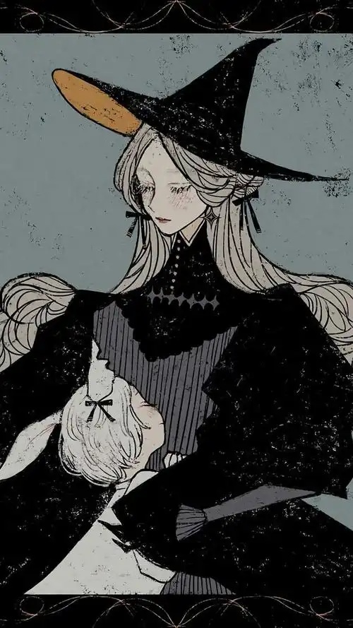 黑暗哥特系手绘壁纸颓废冷漠风